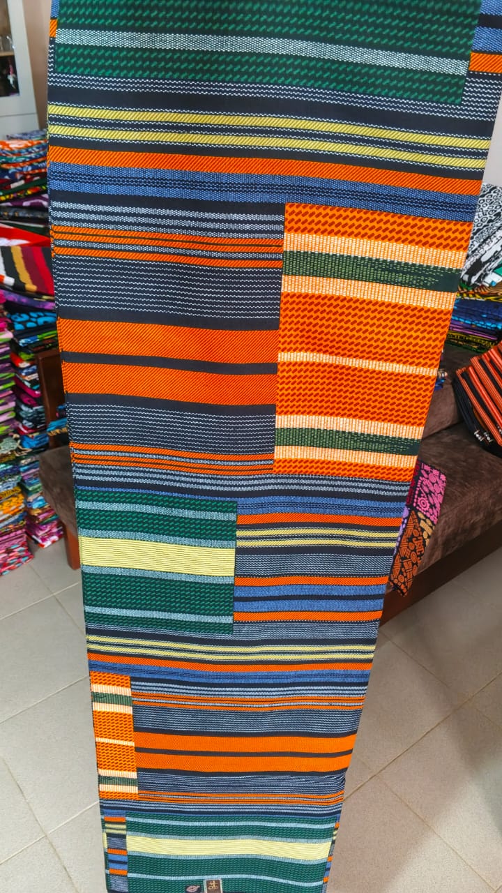 DIMA FASHION  100% COTON WAX NIGERIAN-motif PAGNE TRADITIONNEL multi color