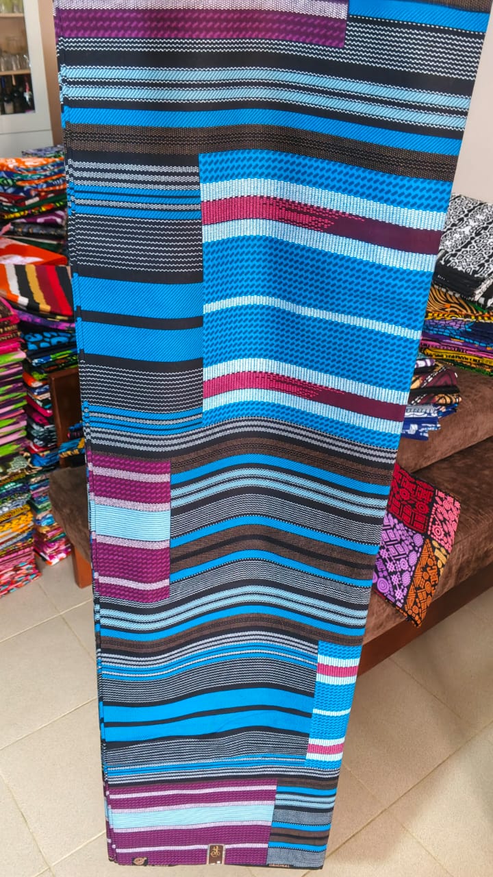 DIMA FASHION  100% COTON WAX NIGERIAN-motif PAGNE TRADITIONNEL multi color